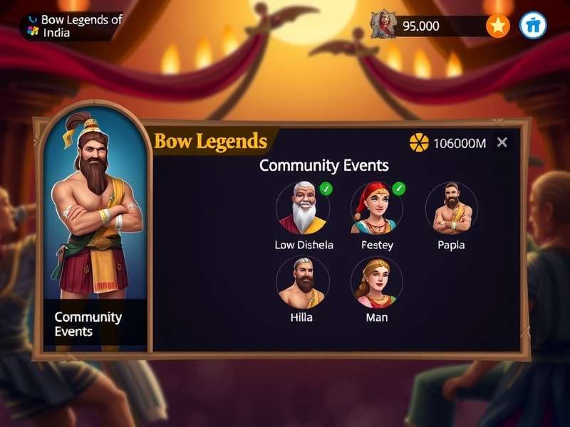 Bow Legends Of India character selection screen